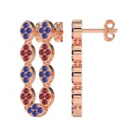 U-Shape Dangling Multiple Ear Hole Earrings