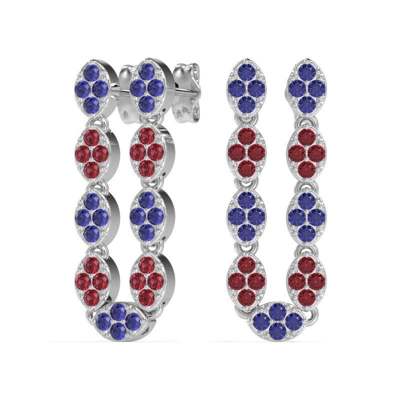 U-Shape Dangling Multiple Ear Hole Earrings