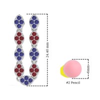 U-Shape Dangling Multiple Ear Hole Earrings