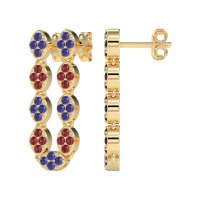 U-Shape Dangling Multiple Ear Hole Earrings