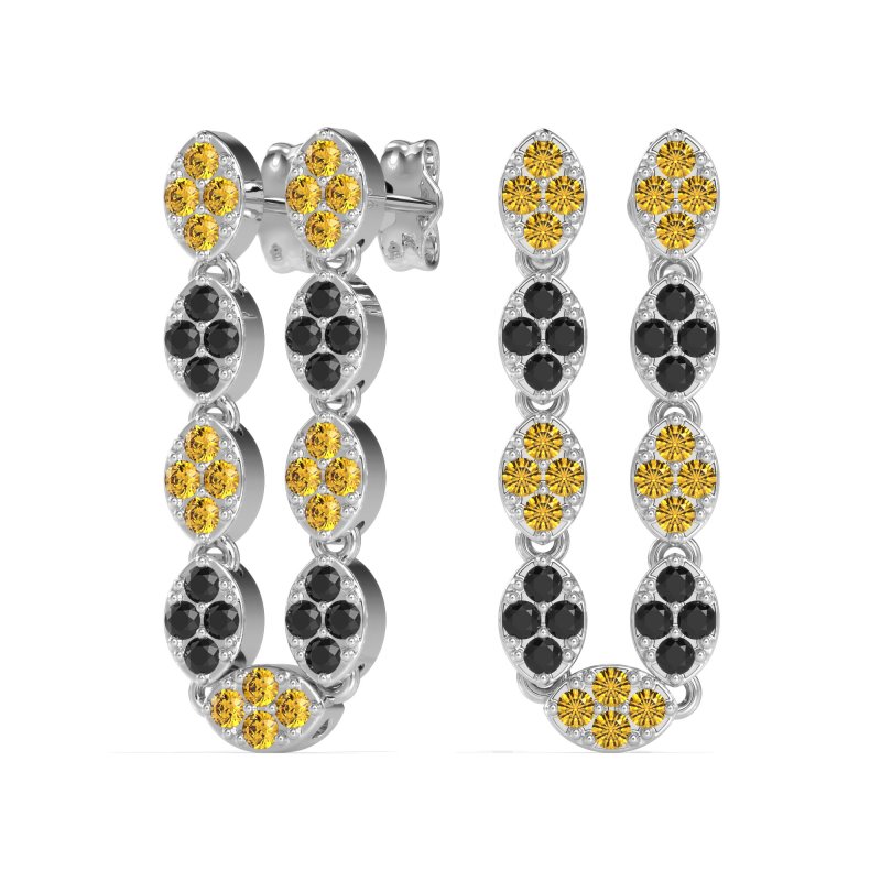 U-Shape Dangling Multiple Ear Hole Earrings