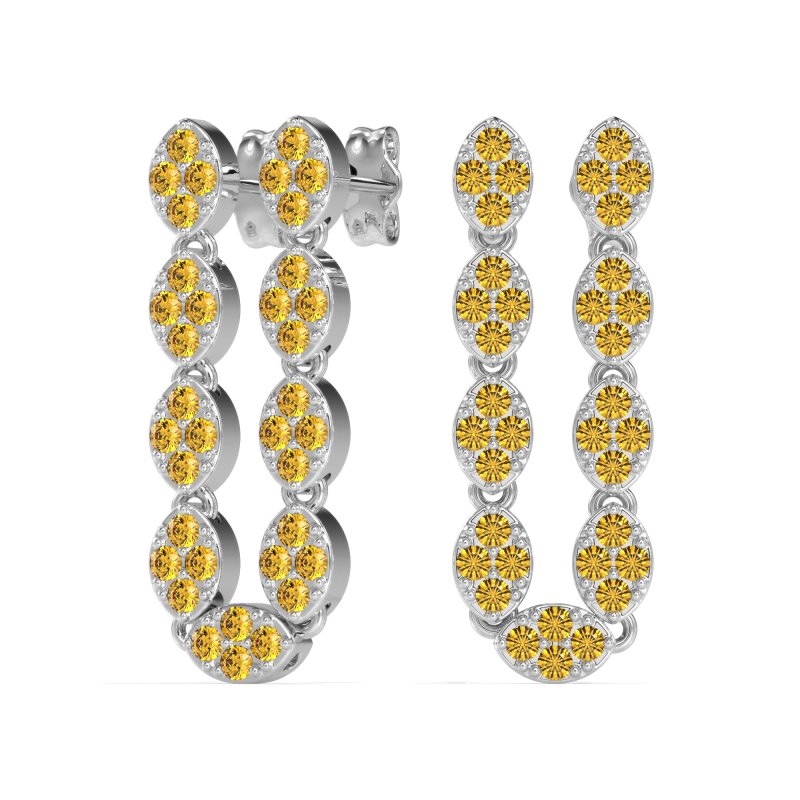 U-Shape Dangling Multiple Ear Hole Earrings