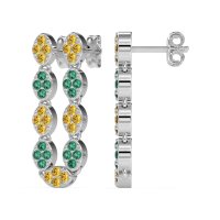 U-Shape Dangling Multiple Ear Hole Earrings