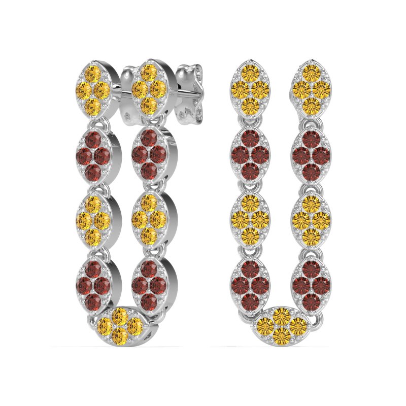 U-Shape Dangling Multiple Ear Hole Earrings