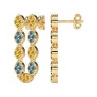 U-Shape Dangling Multiple Ear Hole Earrings