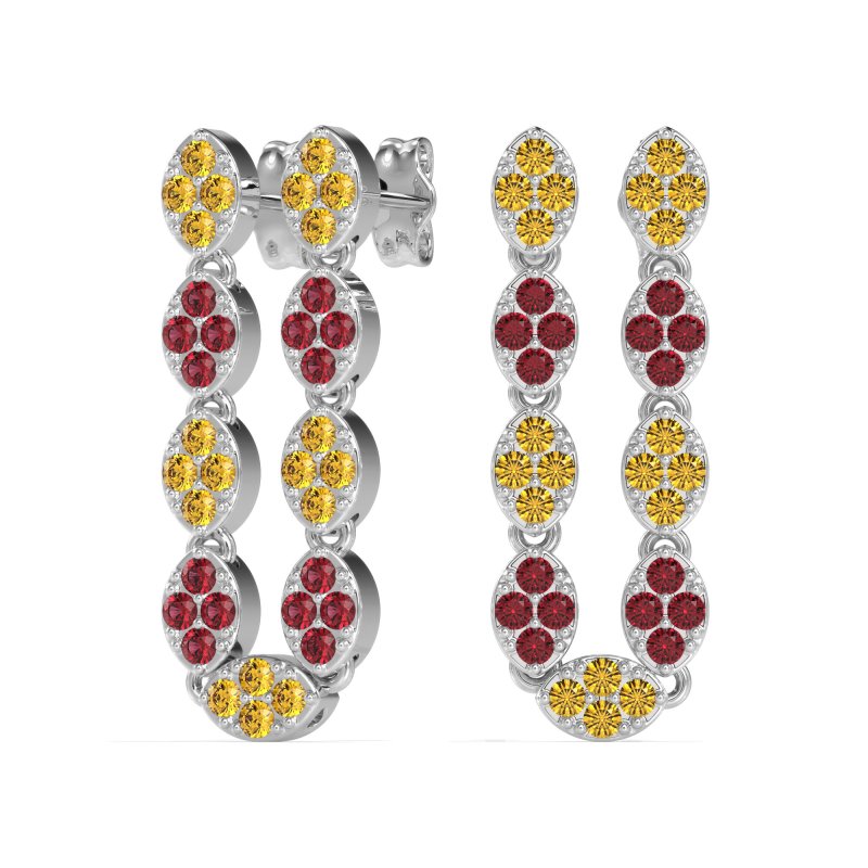 U-Shape Dangling Multiple Ear Hole Earrings