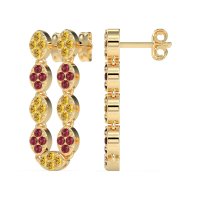 U-Shape Dangling Multiple Ear Hole Earrings