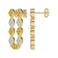 U-Shape Dangling Multiple Ear Hole Earrings
