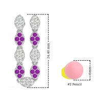 U-Shape Dangling Multiple Ear Hole Earrings