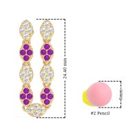 U-Shape Dangling Multiple Ear Hole Earrings