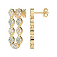 U-Shape Dangling Multiple Ear Hole Earrings