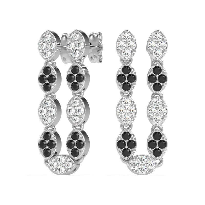 U-Shape Dangling Multiple Ear Hole Earrings