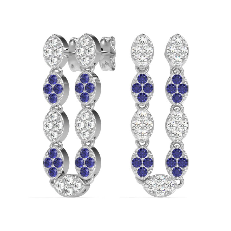 U-Shape Dangling Multiple Ear Hole Earrings