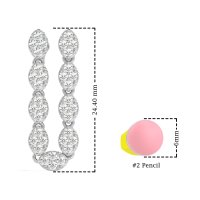 U-Shape Dangling Multiple Ear Hole Earrings