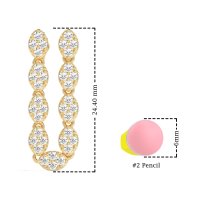 U-Shape Dangling Multiple Ear Hole Earrings