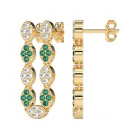 U-Shape Dangling Multiple Ear Hole Earrings