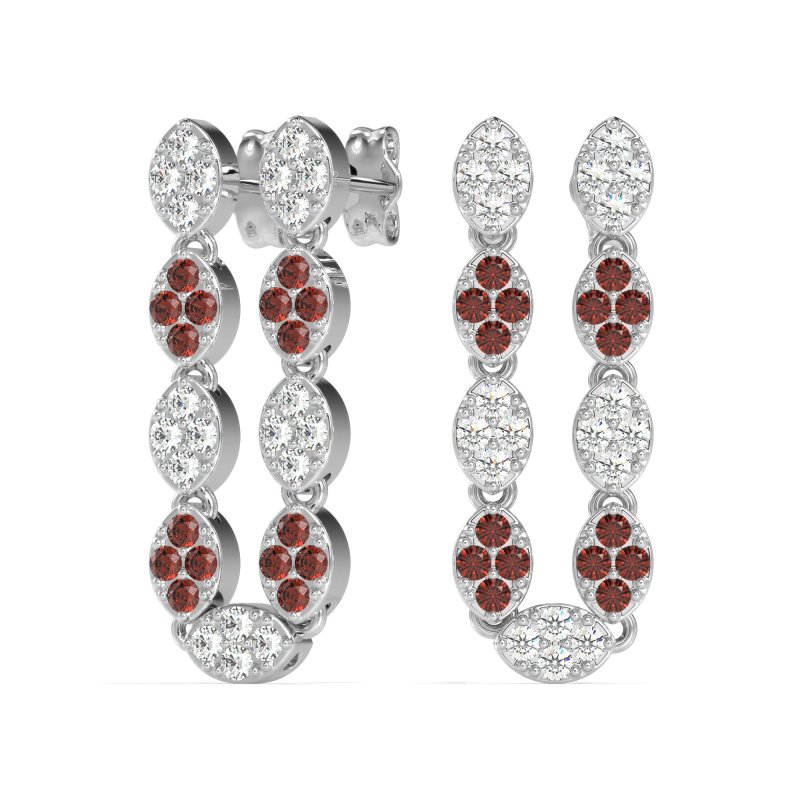U-Shape Dangling Multiple Ear Hole Earrings