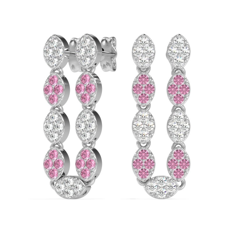 U-Shape Dangling Multiple Ear Hole Earrings