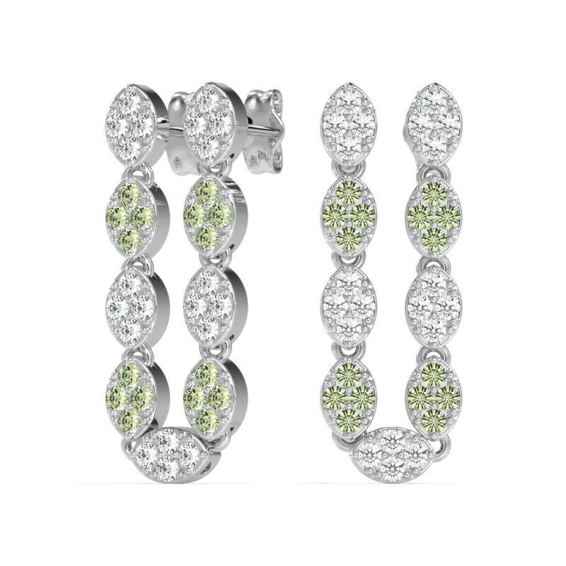 U-Shape Dangling Multiple Ear Hole Earrings