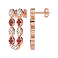 U-Shape Dangling Multiple Ear Hole Earrings