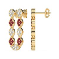 U-Shape Dangling Multiple Ear Hole Earrings