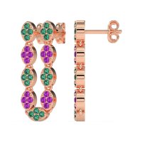 U-Shape Dangling Multiple Ear Hole Earrings