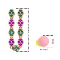 U-Shape Dangling Multiple Ear Hole Earrings