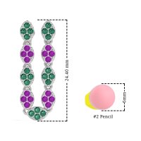 U-Shape Dangling Multiple Ear Hole Earrings