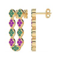 U-Shape Dangling Multiple Ear Hole Earrings