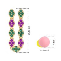 U-Shape Dangling Multiple Ear Hole Earrings