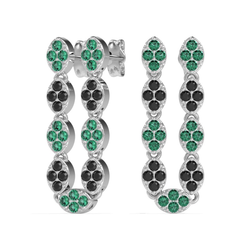 U-Shape Dangling Multiple Ear Hole Earrings
