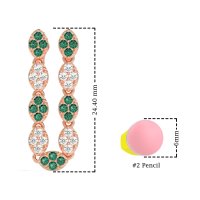 U-Shape Dangling Multiple Ear Hole Earrings