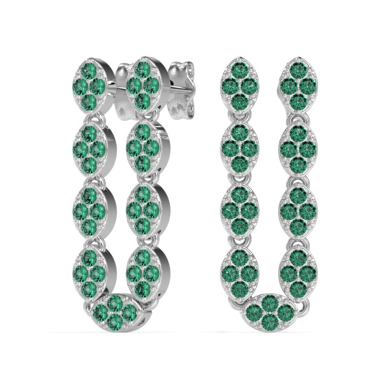 U-Shape Dangling Multiple Ear Hole Earrings