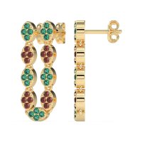 U-Shape Dangling Multiple Ear Hole Earrings