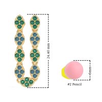 U-Shape Dangling Multiple Ear Hole Earrings