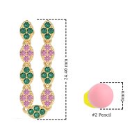 U-Shape Dangling Multiple Ear Hole Earrings