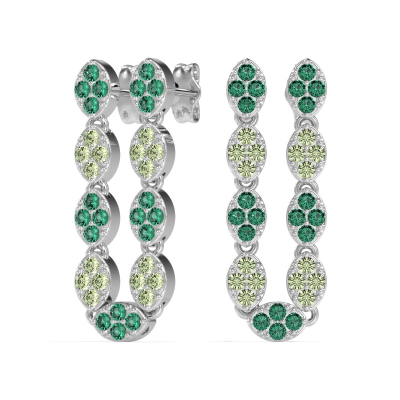 U-Shape Dangling Multiple Ear Hole Earrings