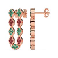 U-Shape Dangling Multiple Ear Hole Earrings