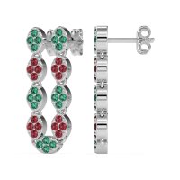 U-Shape Dangling Multiple Ear Hole Earrings