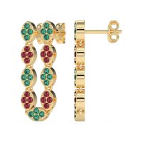 U-Shape Dangling Multiple Ear Hole Earrings