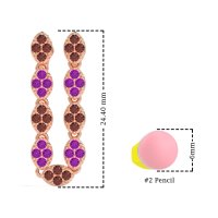 U-Shape Dangling Multiple Ear Hole Earrings