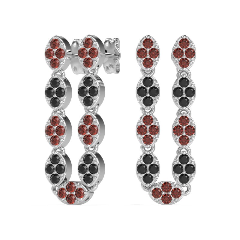 U-Shape Dangling Multiple Ear Hole Earrings