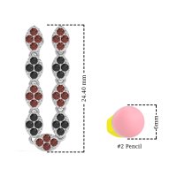 U-Shape Dangling Multiple Ear Hole Earrings