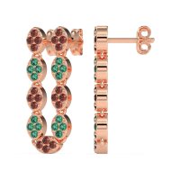 U-Shape Dangling Multiple Ear Hole Earrings