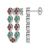 U-Shape Dangling Multiple Ear Hole Earrings