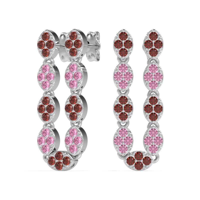 U-Shape Dangling Multiple Ear Hole Earrings