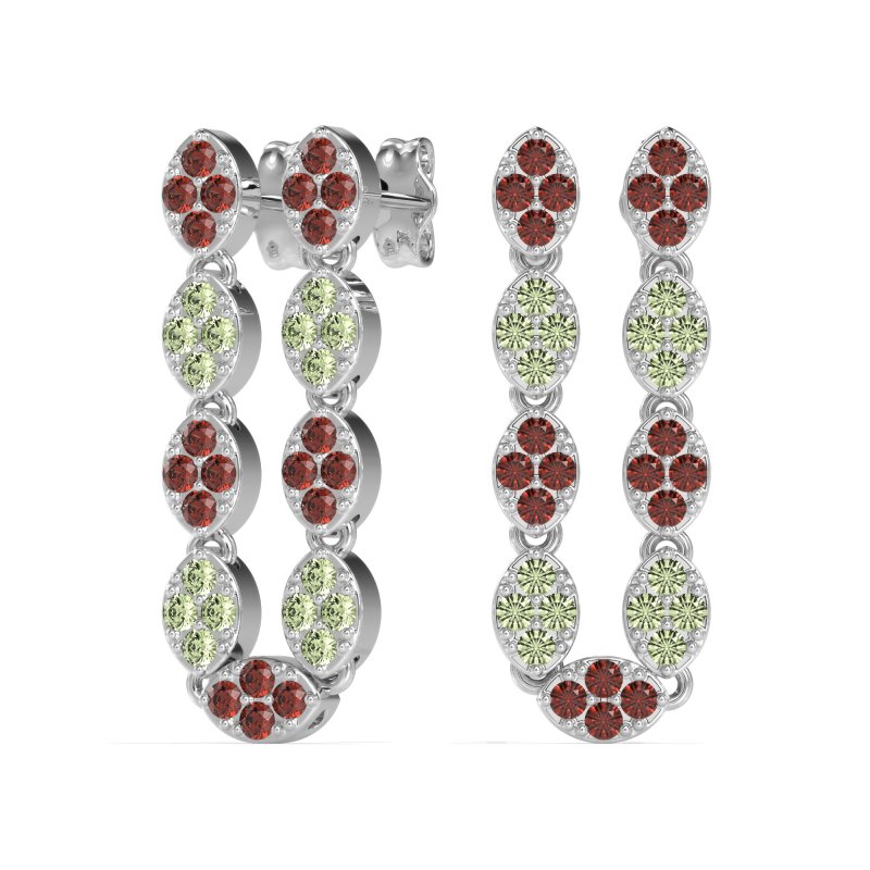 U-Shape Dangling Multiple Ear Hole Earrings