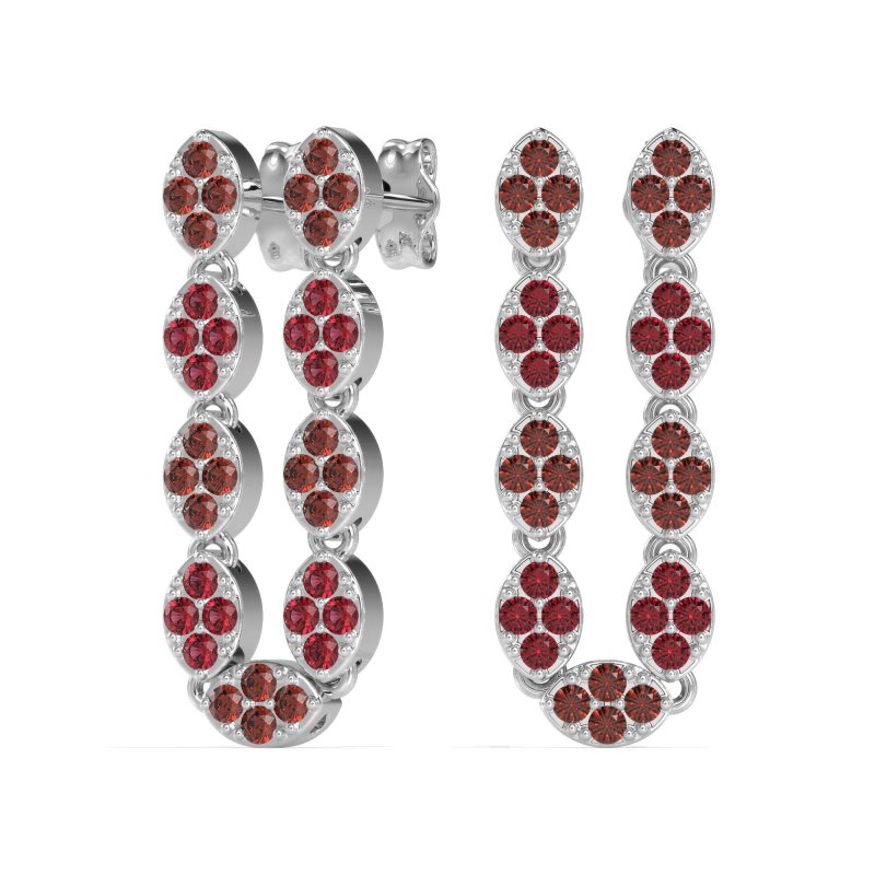 U-Shape Dangling Multiple Ear Hole Earrings