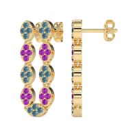 U-Shape Dangling Multiple Ear Hole Earrings