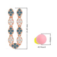 U-Shape Dangling Multiple Ear Hole Earrings